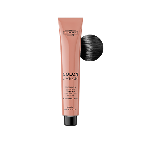 COLOR CREAM TECHNIQUE COLORAZIONE CAPELLI 1 Nero — COLOR CREAM TECHNIQUE COLORAZIONE CAPELLI 1 Nero — TINTA PER CAPELLI COLOR CREAM- TECHNIQUE - 3.78 PIETRA NERA · 100 ml