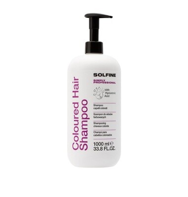 COLOURED HAIR SHAMPOO - SOLFINE - 350 ml — COLOURED HAIR SHAMPOO - SOLFINE - 350 ml — COLOURED HAIR SHAMPOO - SOLFINE - · 350 ml