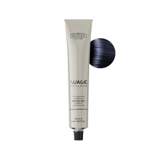 NUAGE COLORAZIONE CAPELLI SENZA AMMONIACA - TECHNIQUE — NUAGE COLORAZIONE CAPELLI SENZA AMMONIACA - TECHNIQUE — NUAGE COLORAZIONE PROFESSIONALE DELICATA SENZA AMMONIACA - TECHNIQUE - 1.1 NERO BLU · 100 ml
