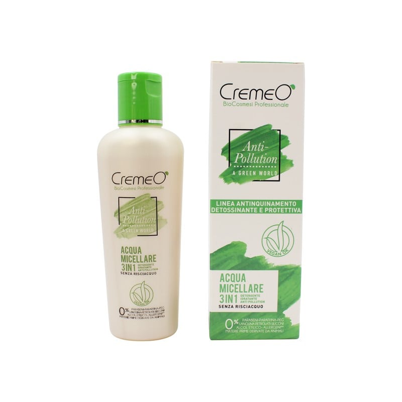 ACQUA MICELLARE 3IN1 VEGAN OK - CREMEO' — ACQUA MICELLARE 3IN1 VEGAN OK - CREMEO' — CREMEO' · 180 ml