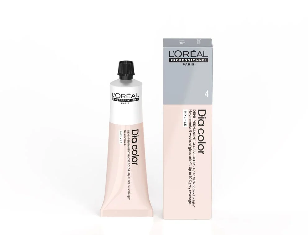 DIA COLOR COLORAZIONE SEMIPERMANENTE SENZA AMMONIACA EFFETTO GLOSS - L'OREAL PROFESSIONEL — DIA COLOR COLORAZIONE SEMIPERMANENTE SENZA AMMONIACA EFFETTO GLOSS - L'OREAL PROFESSIONEL — Colore / tonalità: 6.84 BIONDO SCURO MOKA RAME · 60 ml