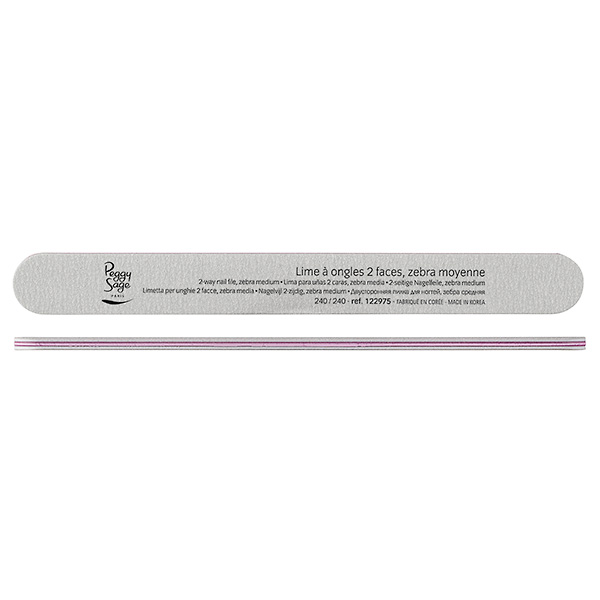 LIMA PER UNGHIE ZEBRA DOUBLE FACE LAVABILE 240/240 122975 - PEGGY SAGE — LIMA PER UNGHIE ZEBRA DOUBLE FACE LAVABILE 240/240 122975 - PEGGY SAGE · 1 pz