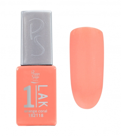 1-LAK SMALTO SEMIPERMANENTE 3IN1 - PEGGY SAGE — 1-LAK SMALTO SEMIPERMANENTE 3IN1 - PEGGY SAGE — 182118 ORANGE CORAL