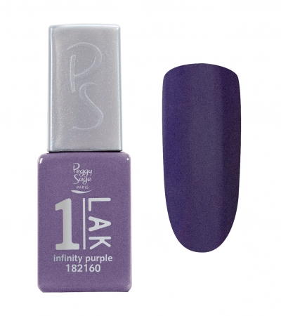 1-LAK SMALTO SEMIPERMANENTE 3IN1 - PEGGY SAGE — 1-LAK SMALTO SEMIPERMANENTE 3IN1 - PEGGY SAGE — 182160 INFINITY PURPLE PERLATO