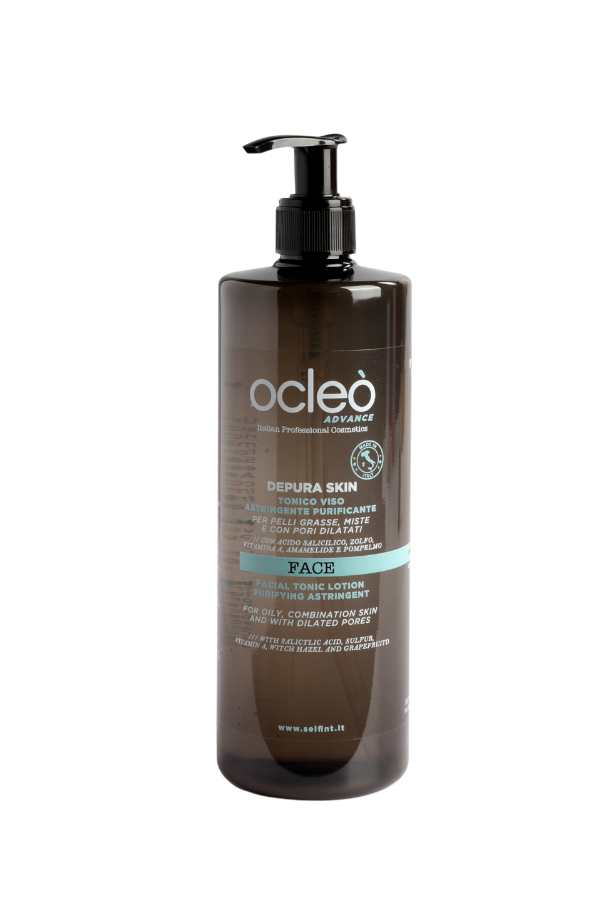 DEPURA SKIN TONICO VISO ASTRINGENTE PURIFICANTE - OCLEO' — DEPURA SKIN TONICO VISO ASTRINGENTE PURIFICANTE - OCLEO' · 500 ml