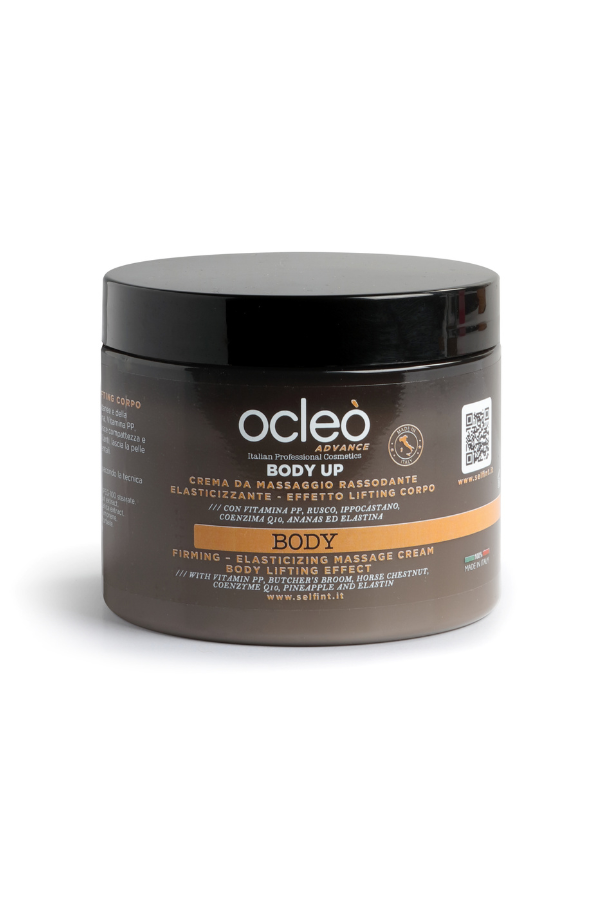 BODY UP CREMA DA MASSAGGIO RASSODANTE ELASTICIZZANTE EFFETTO LIFTING CORPO-OCLEO' — BODY UP CREMA DA MASSAGGIO RASSODANTE ELASTICIZZANTE EFFETTO LIFTING CORPO-OCLEO' · 500 ml