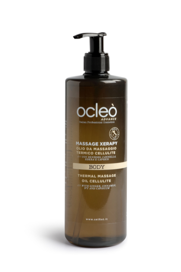 MASSAGE XERAPY OLIO MASSAGGIO TERMICO CELLULITE 500ML - OCLEO' — MASSAGE XERAPY OLIO MASSAGGIO TERMICO CELLULITE 500ML - OCLEO' · 500 ml