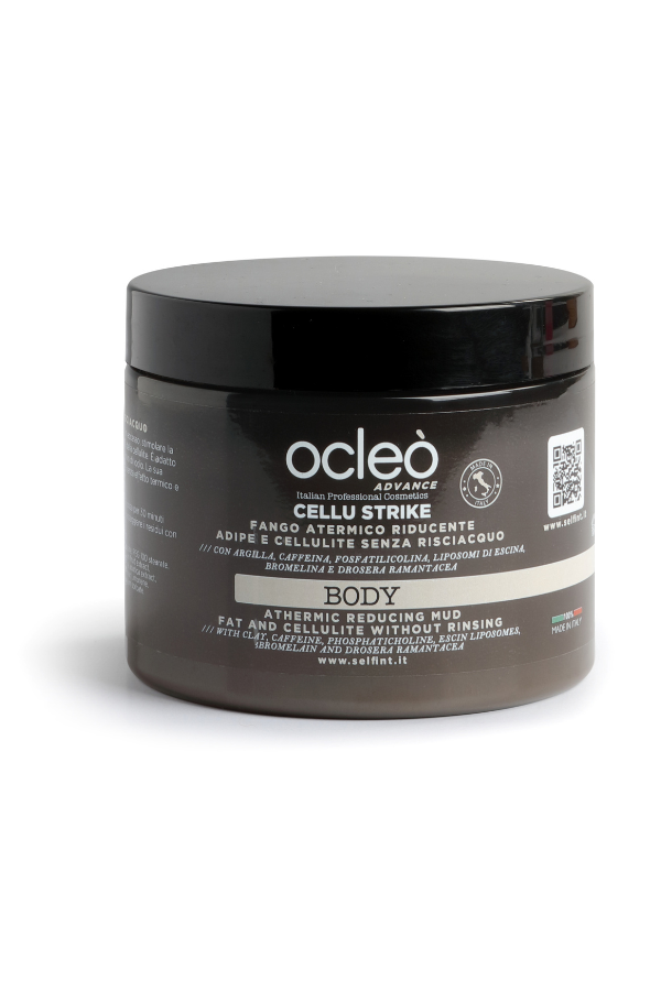 CELLU STRIKE FANGO ATERMICO RIDUCENTE ADIPE E CELLULITE SENZA RISCIACQUO-OCLEO' — CELLU STRIKE FANGO ATERMICO RIDUCENTE ADIPE E CELLULITE SENZA RISCIACQUO-OCLEO' · 500 ml