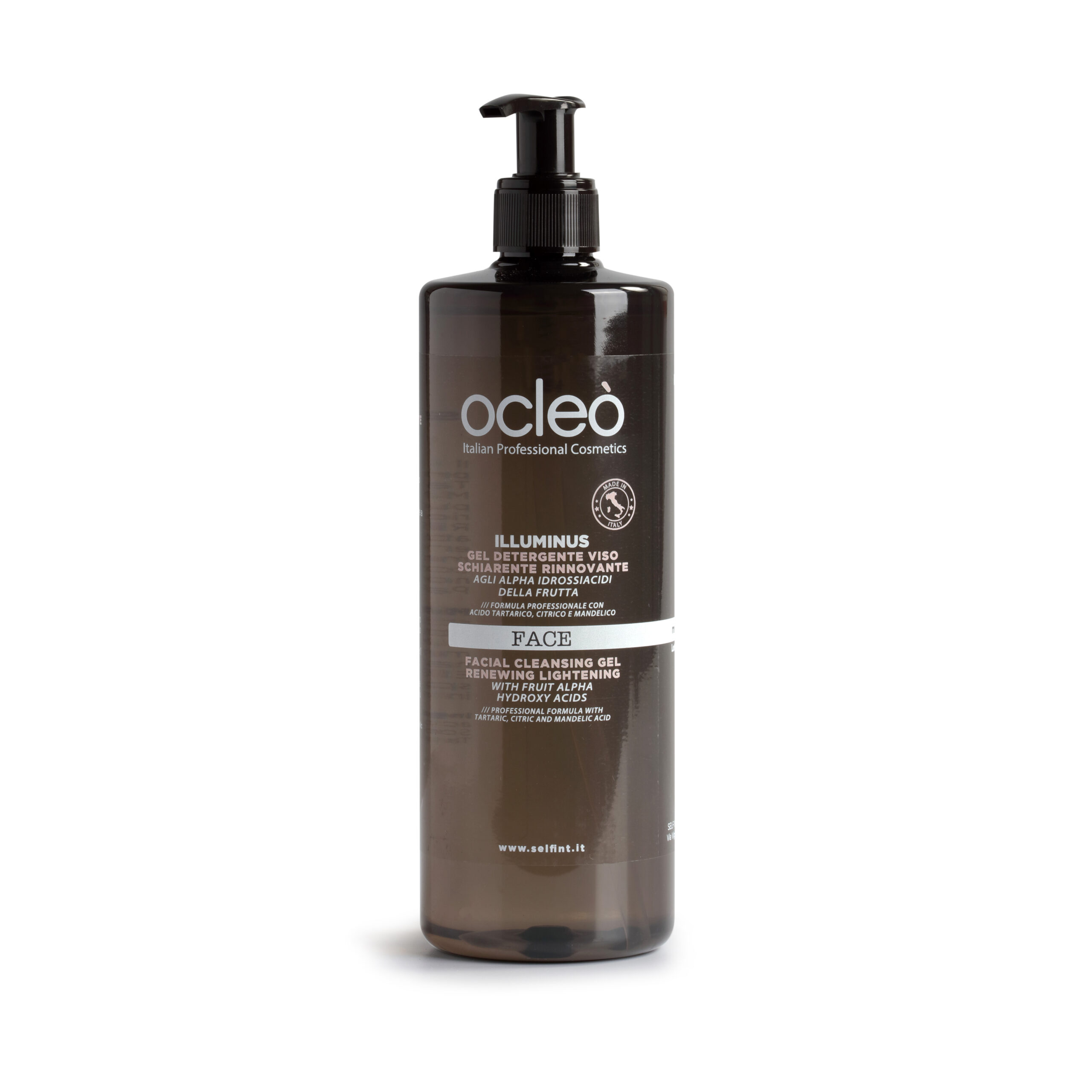 ILLUMINUS GEL DETERGENTE VISO SCHIARENTE RINNOVANTE - OCLEO' — ILLUMINUS GEL DETERGENTE VISO SCHIARENTE RINNOVANTE - OCLEO' · 500 ml