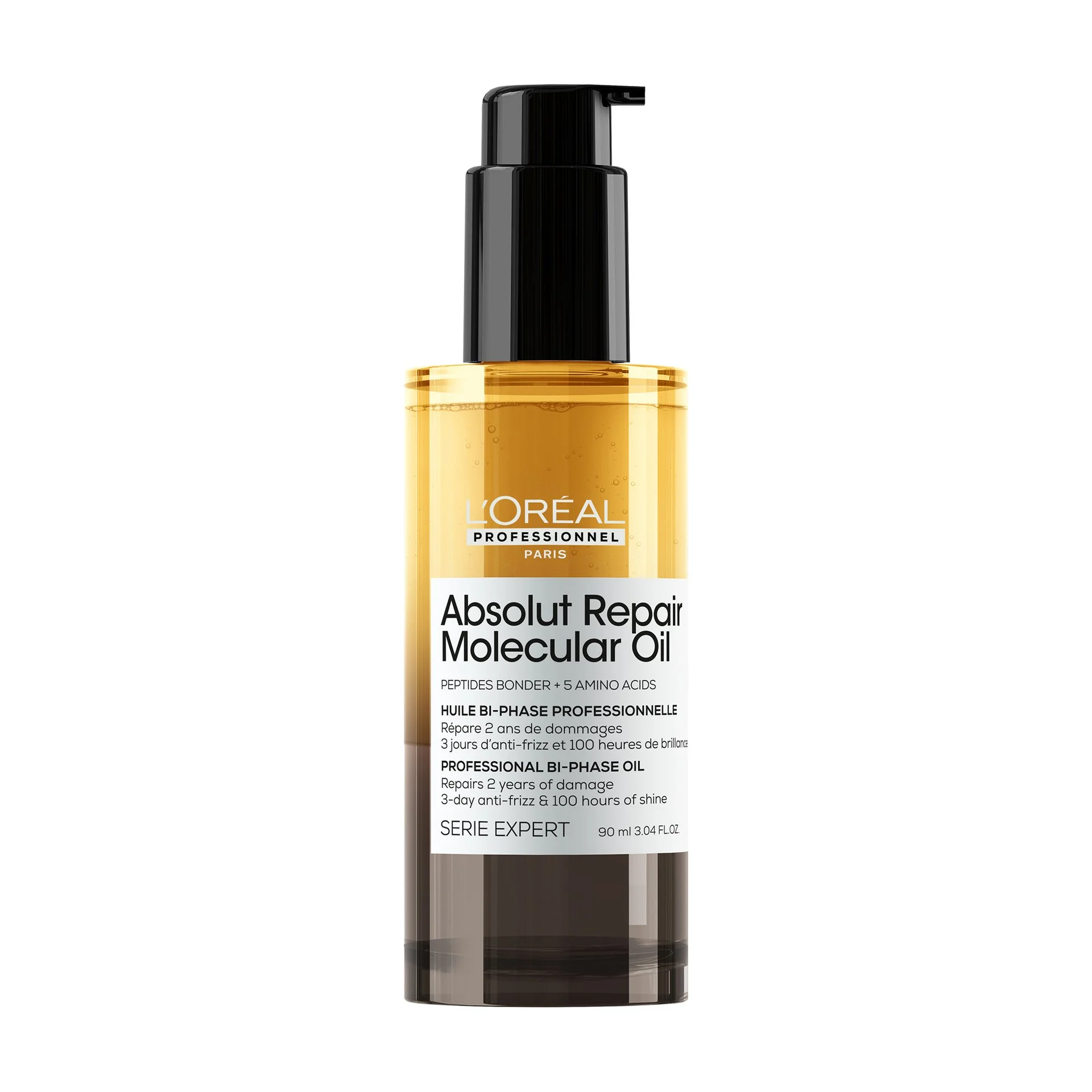 OLIO BIFASICO ABSOLUT MOLECULAR PER CAPELLI DANNEGGIATI- L'OREAL PROFESSIONEL - 90 ml — OLIO BIFASICO ABSOLUT MOLECULAR PER CAPELLI DANNEGGIATI- L'OREAL PROFESSIONEL - 90 ml