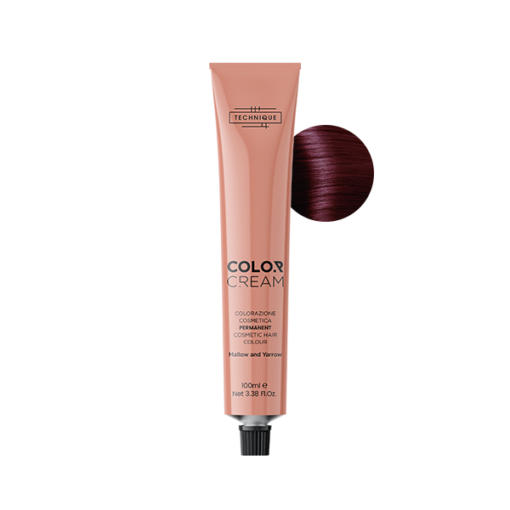 TINTA PER CAPELLI COLOR CREAM- TECHNIQUE - 55.66 CASTANO CHIARO ROSSO VIBRANTE