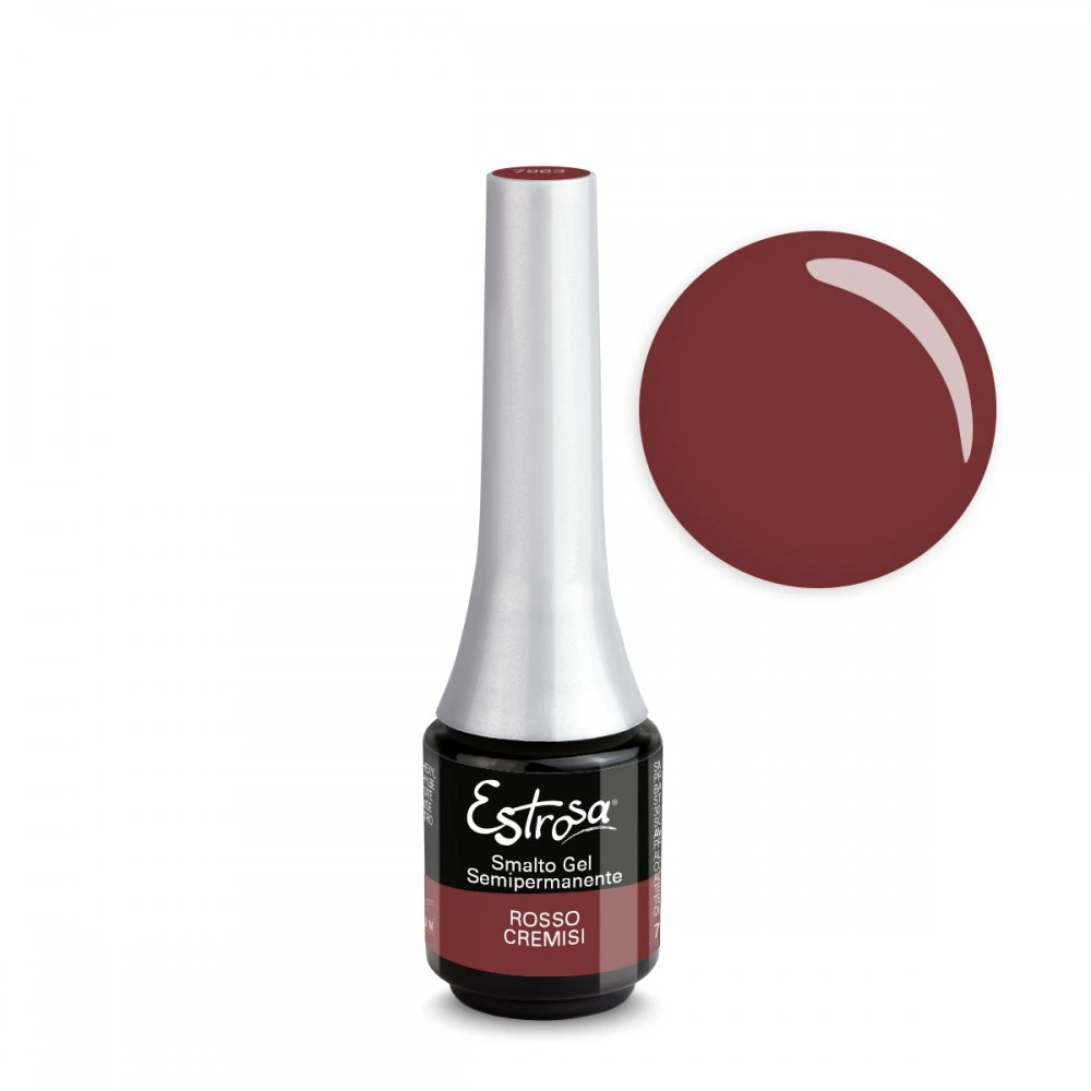SMALTO GEL SEMIPERMANENTE 7ML - ESTROSA - ROSSO CREMISI 7963