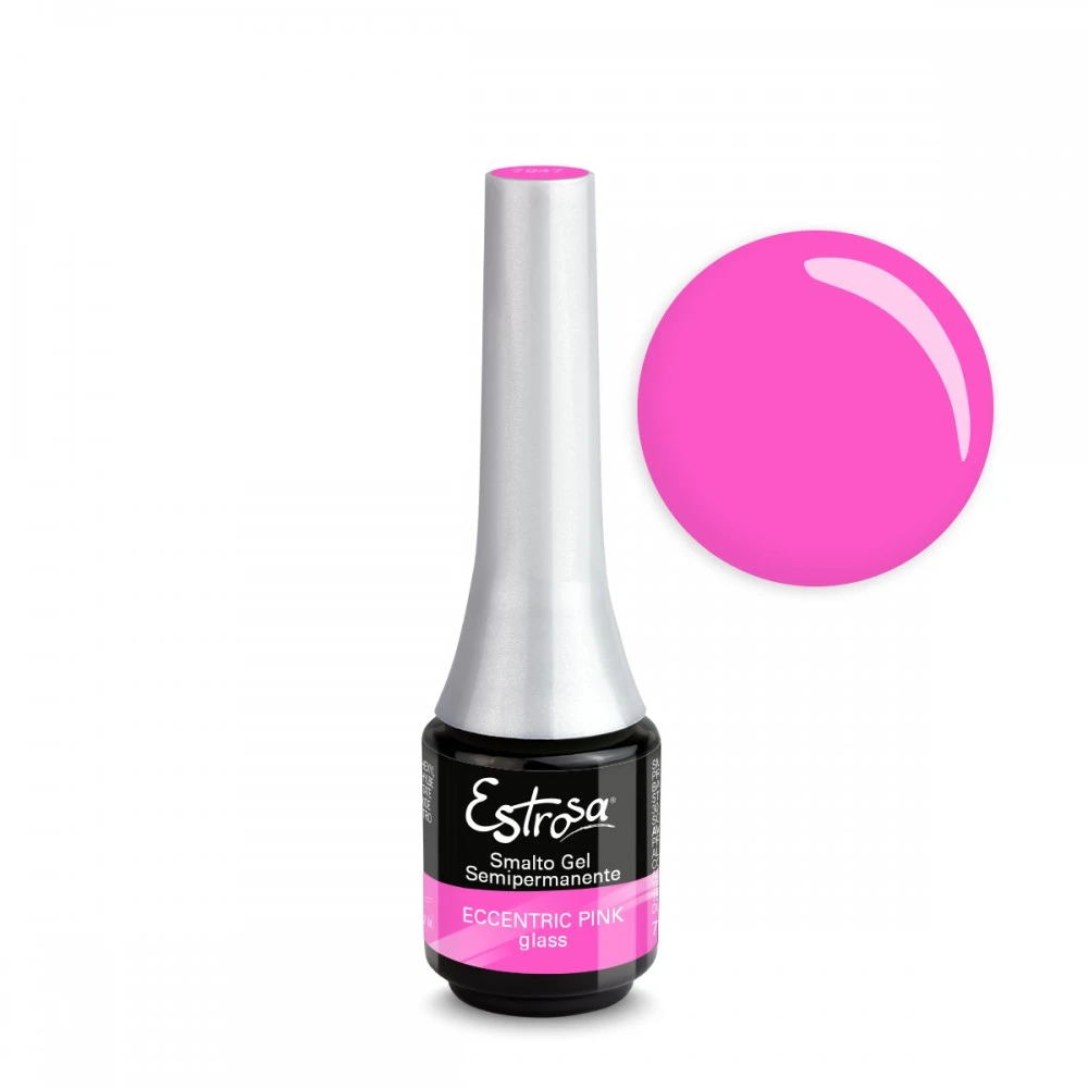 SMALTO GEL SEMIPERMANENTE 7ML - ESTROSA - ECCENTRIC PINK GLASS 7947