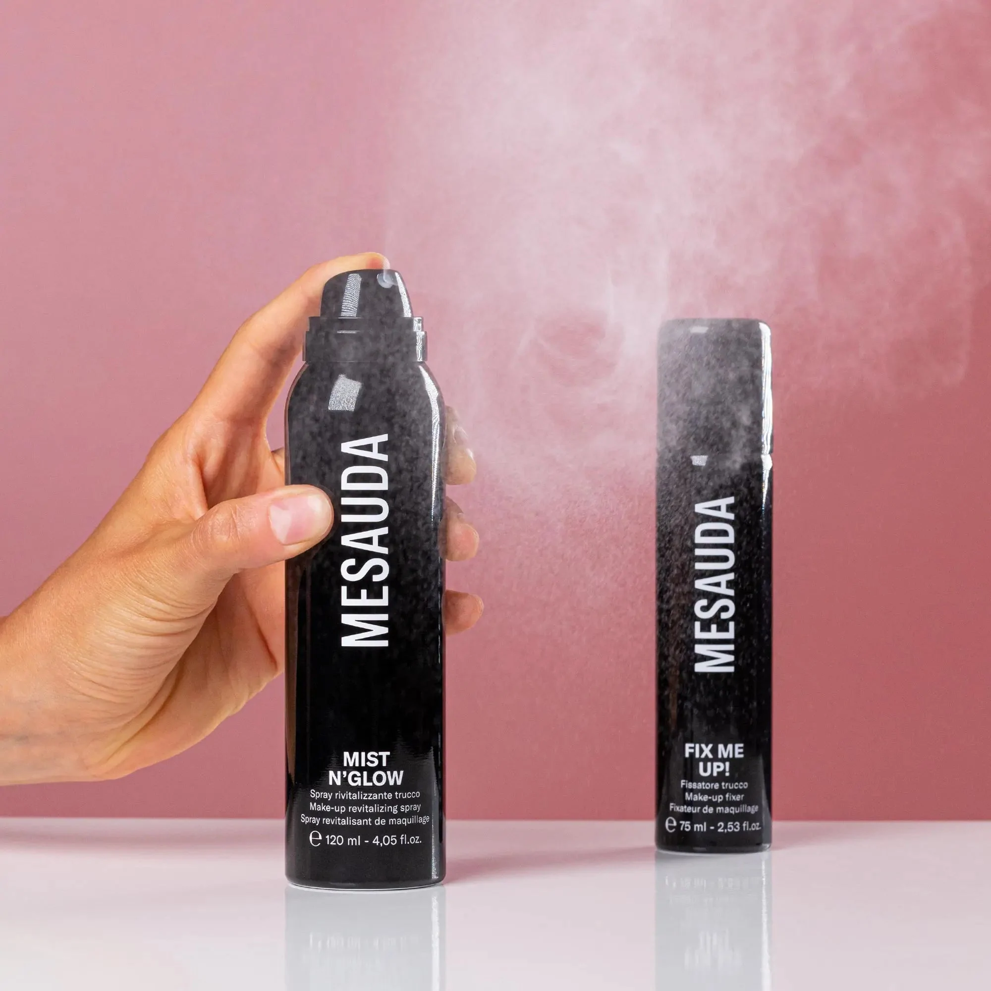 FIX ME UP! FISSA TRUCCO SPRAY - MESAUDA — FIX ME UP! FISSA TRUCCO SPRAY - MESAUDA — MESAUDA · 75 ml