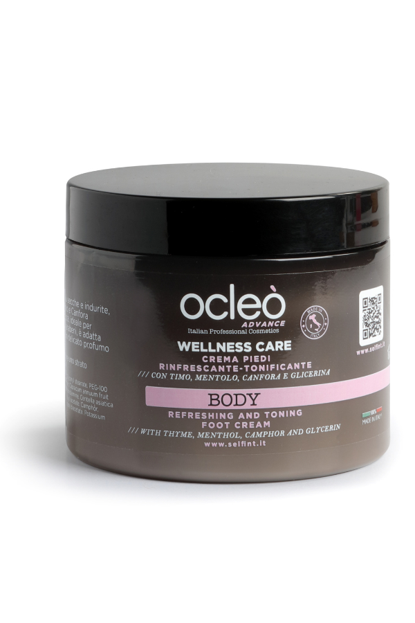 WELLNES CARE CREMA PIEDI RINFRESCANTE TONIFICANTE 500ML - OCLEO'