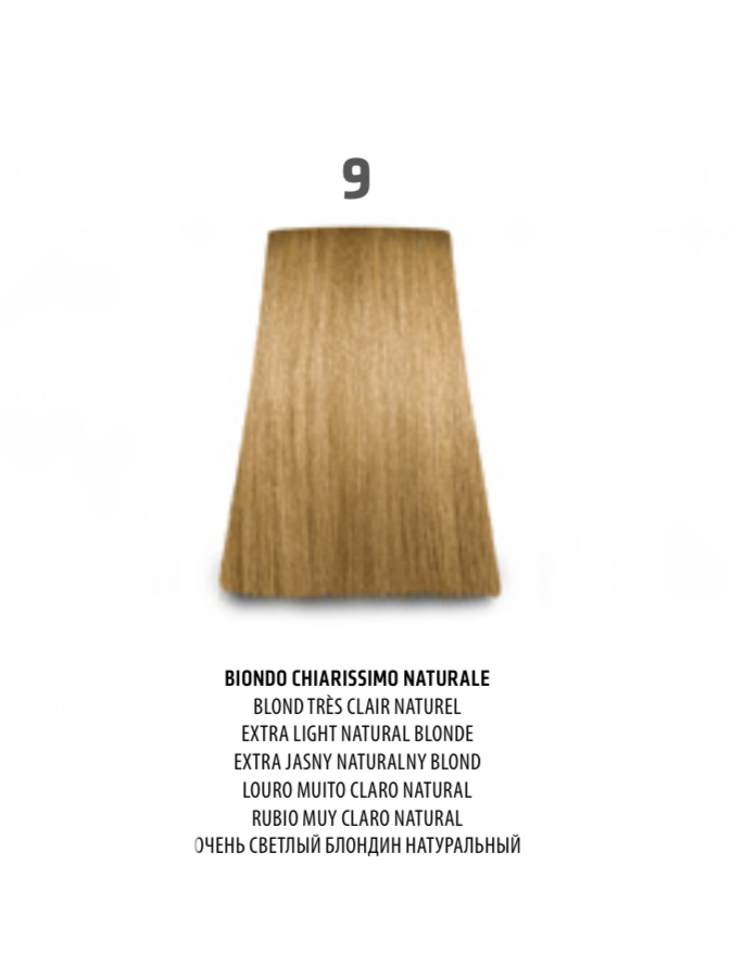 NABE' PROFESSIONAL HAIR COLOR - TOGETHAIR - 9 BIONDO CHIARISSIMO