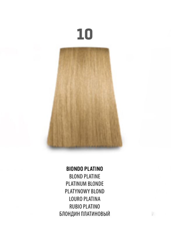 NABE' PROFESSIONAL HAIR COLOR - TOGETHAIR - 10 BIONDO CHIARISSIMO PLATINO