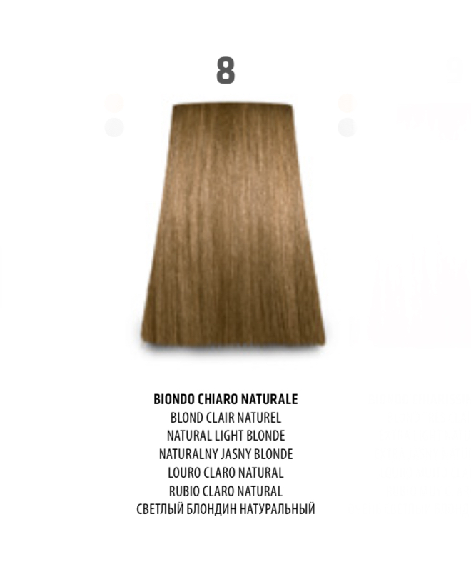 NABE' PROFESSIONAL HAIR COLOR - TOGETHAIR - 8 BIONDO CHIARO