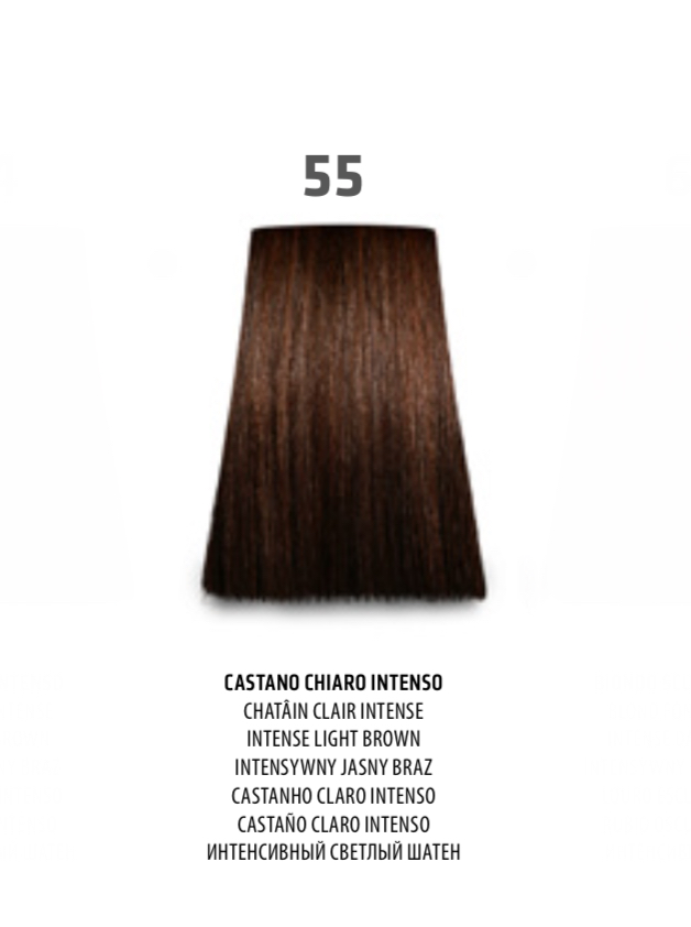 NABE' PROFESSIONAL HAIR COLOR - TOGETHAIR - 55 CASTANO CHIARO INTENSO