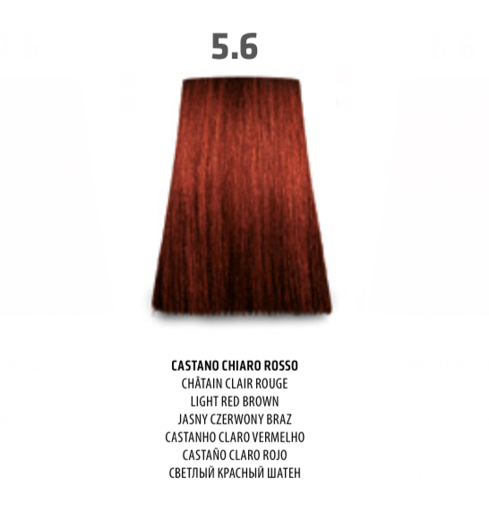 NABE' PROFESSIONAL HAIR COLOR - TOGETHAIR - 5.6 CASTANO CHIARO ROSSO