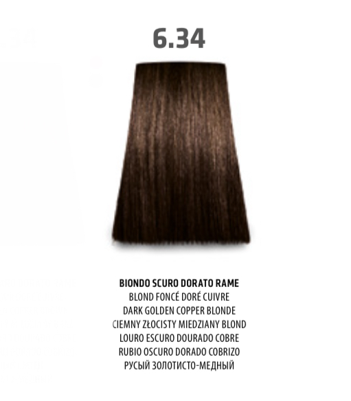 NABE' PROFESSIONAL HAIR COLOR - TOGETHAIR - 6.34 BIONDO SCURO DORATO RAME