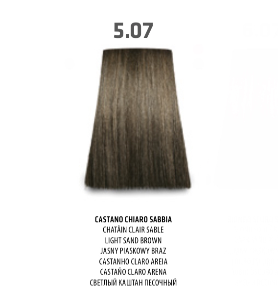NABE' PROFESSIONAL HAIR COLOR - TOGETHAIR - 5.07 CASTANO CHIARO SABBIA