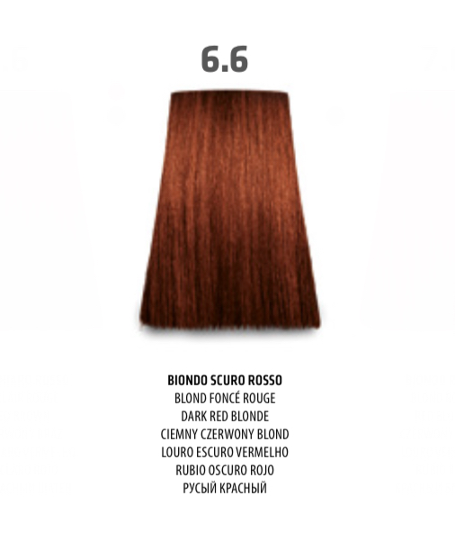 NABE' PROFESSIONAL HAIR COLOR - TOGETHAIR - 6.6 BIONDO SCURO ROSSO