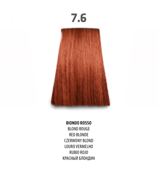 NABE' PROFESSIONAL HAIR COLOR - TOGETHAIR - 7.6 BIONDO ROSSO