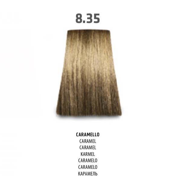 NABE' PROFESSIONAL HAIR COLOR - TOGETHAIR - 8.35 CARAMELLO