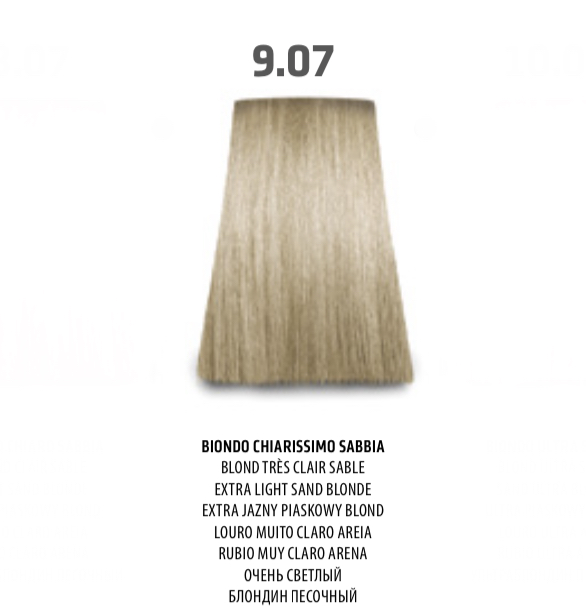 NABE' PROFESSIONAL HAIR COLOR - TOGETHAIR - 9.07 BIONDO CHIARISSIMO SABBIA