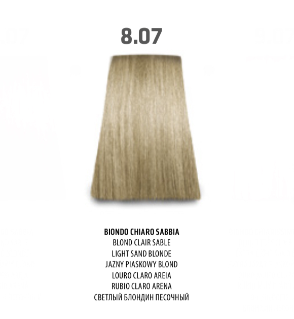 NABE' PROFESSIONAL HAIR COLOR - TOGETHAIR - 8.07 BIONDO CHIARO SABBIA