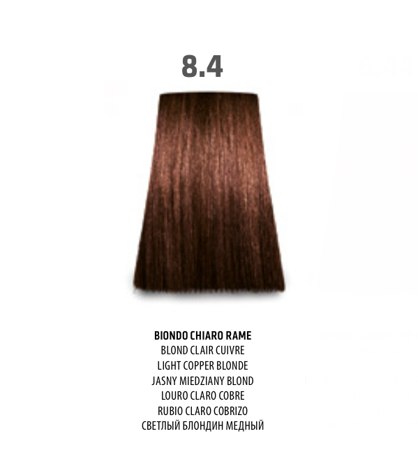 NABE' PROFESSIONAL HAIR COLOR - TOGETHAIR - 8.4 BIONDO CHIARO RAME
