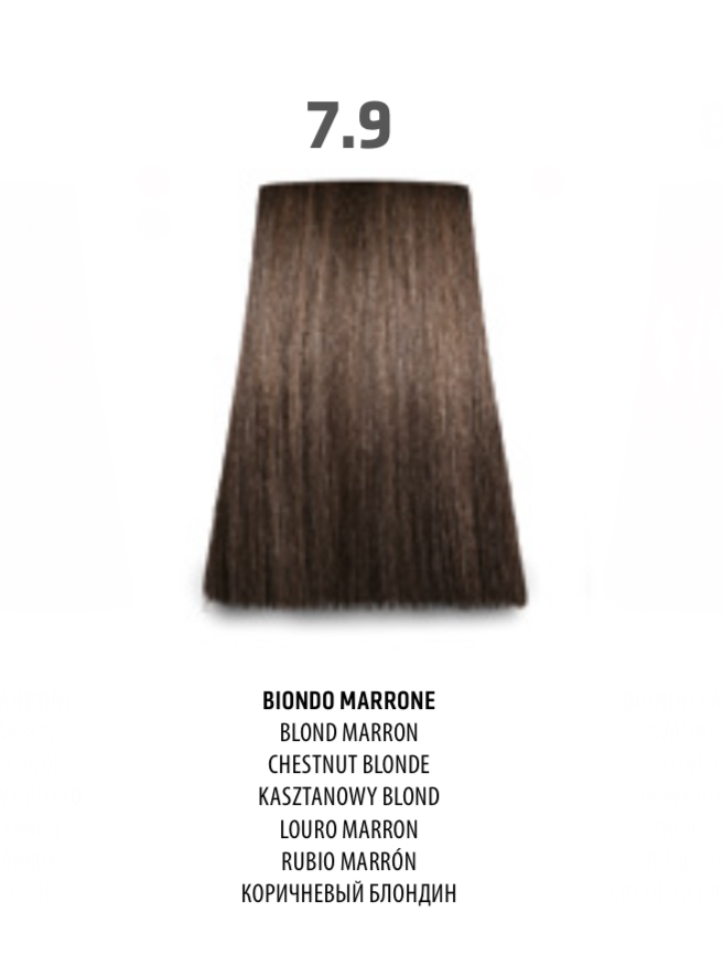 NABE' PROFESSIONAL HAIR COLOR - TOGETHAIR - 7.9 BIONDO MARRONE
