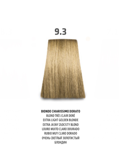 NABE' PROFESSIONAL HAIR COLOR - TOGETHAIR - 9.3 BIONDO CHIARISSIMO DORATO