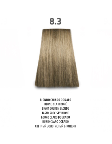 NABE' PROFESSIONAL HAIR COLOR - TOGETHAIR - 8.3 BIONDO CHIARO DORATO