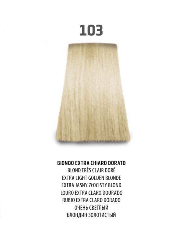 NABE' PROFESSIONAL HAIR COLOR - TOGETHAIR - 103 BIONDO EXTRA CHIARO DORATO