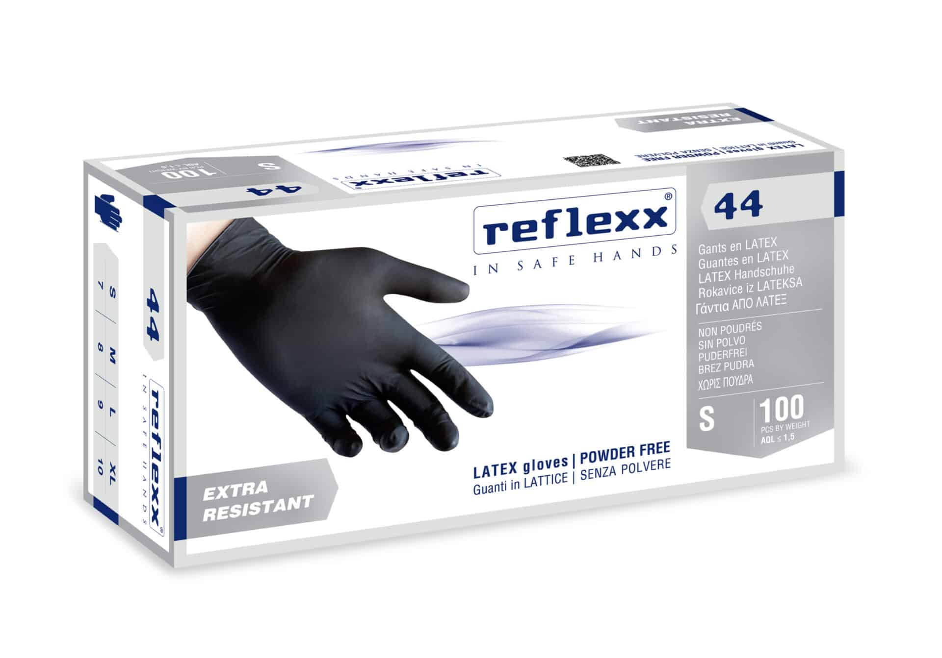 GUANTI IN LATTICE SENZA POLVERE REFLEXX 44